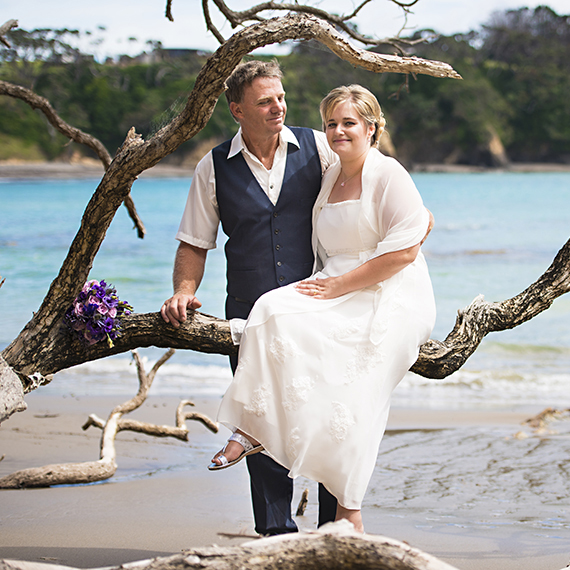 beach wedding northland nz