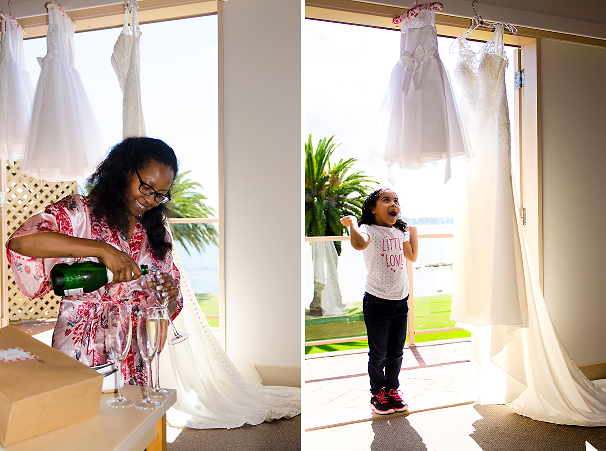 wedding photographer bay of islands. wedding dress