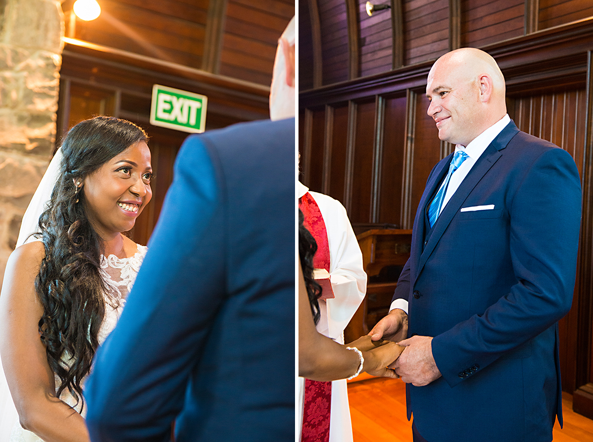 wedding ceremony at church, paihia, bay of islands