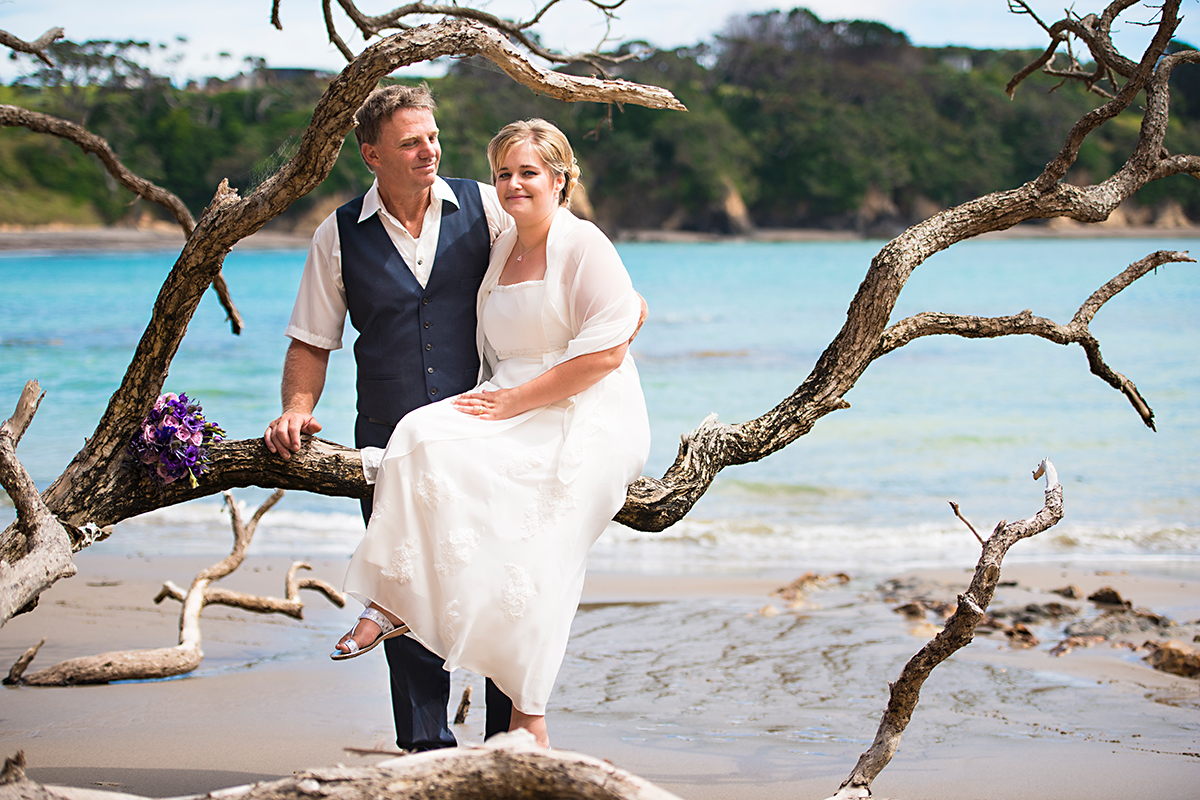 beautiful beach wedding northalnd nz