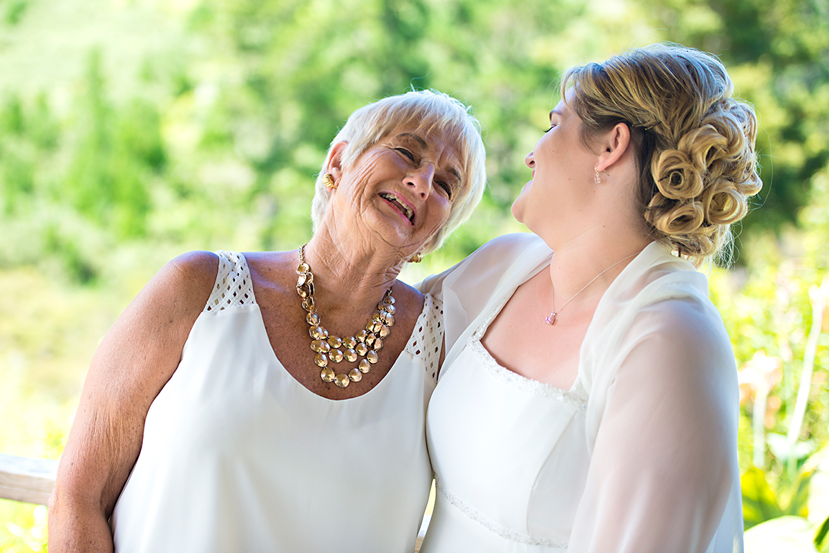 bride and grandma - real weddings NZ